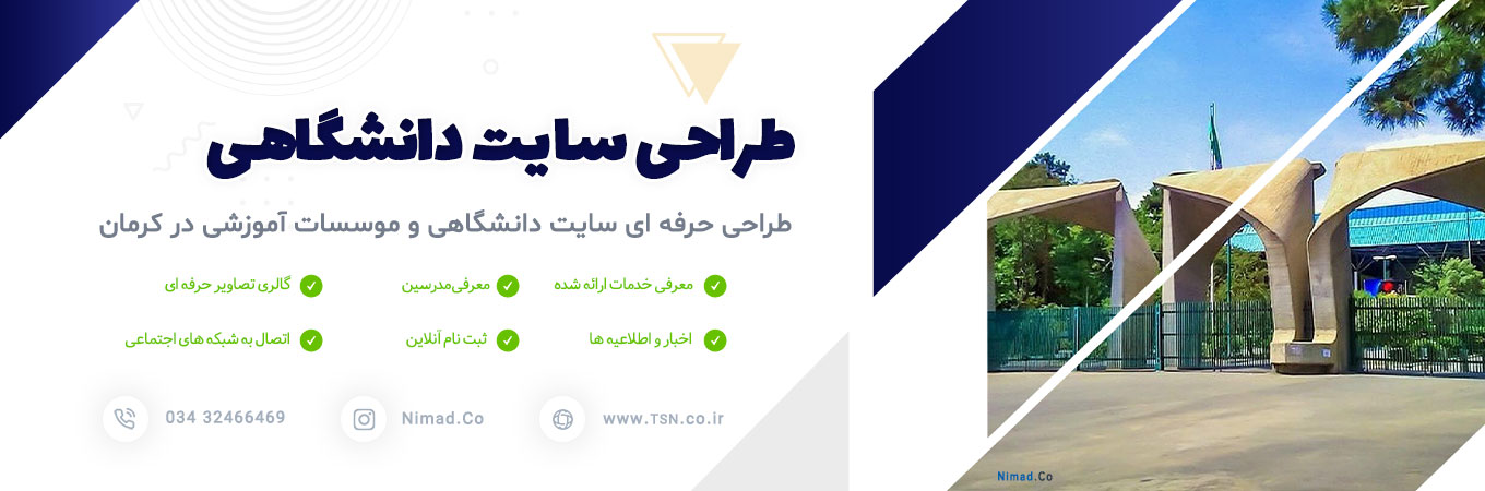 طراحی سایت دانشگاهی در کرمان